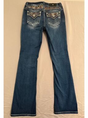 Miss Me Jeans - Embroidered and Sequined Pockets